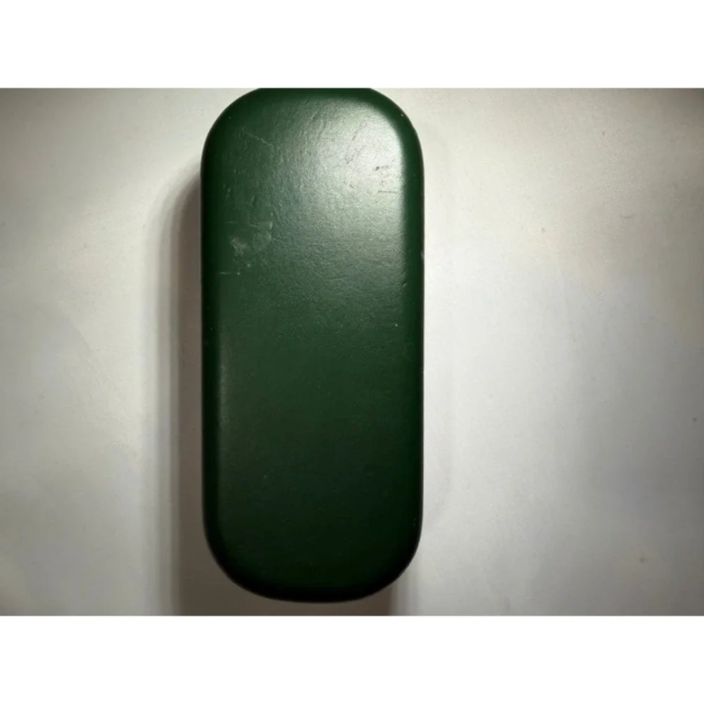 Kate Spade New York Pink and Green Hard Shell Eyewear Case with Cleaning Cloth